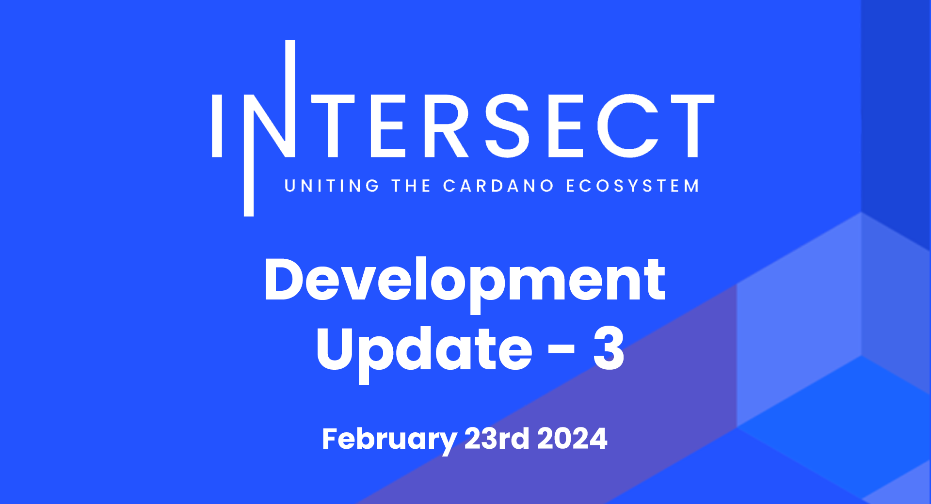 Intersect Development Update #3 - Feb 23rd